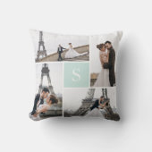 Coussin Créez votre propre Galerie Monogrammée 5-Photo (Recto)