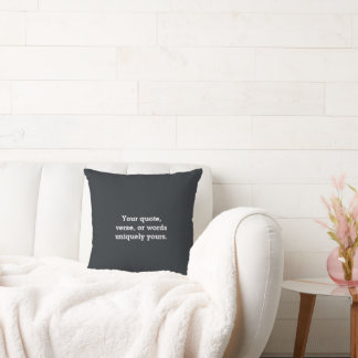 Coussin Créez Votre Propre Minimaliste Moderne L en Charbo