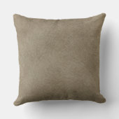 Coussin Créez Votre Propre Monogramme en Fausse Cuir Café (Verso)