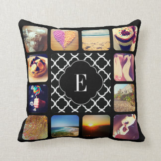 Coussin Créez votre propre monogramme photo