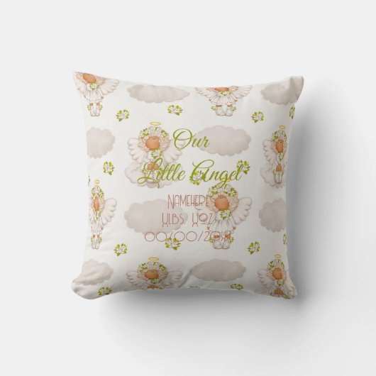 Coussin Créez Votre Propre Petit Ange Mignon (Recto)