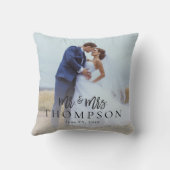 Coussin Créez Votre Propre Photo De Couple Ajoutez Des Nom (Verso)