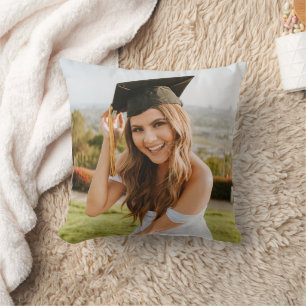 Coussin Créez Votre Propre Photo de Diplômé Personnalisée