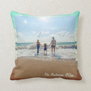 Coussin Créez votre propre photo de famille mémorable pe
