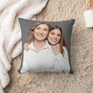 Coussin Créez Votre Propre Photo Personnalisée Maman et Mo