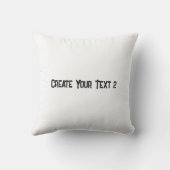 Coussin Créez Votre Propre Texte Imprimé-Extérieur Doux Th (Verso)
