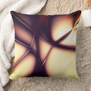 Coussin Crème beige brûlée sous une ligne claire ressemble