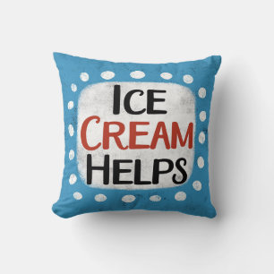 Coussin Crème de glace aide à lancer l'oreiller