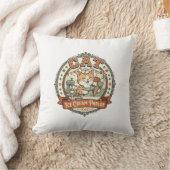 Coussin Crème Glacée Chat Salon de Crème Glacée Chat Vint (Couverture)