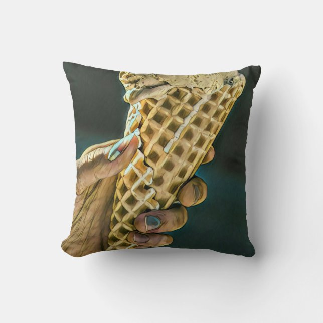 Coussin Crème glacée pour enfants (Recto)