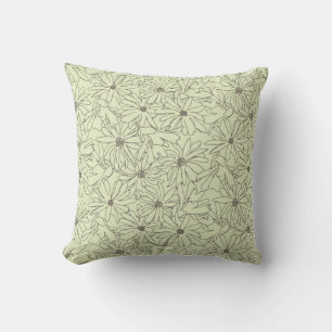 Coussin crème magnolia stellata mocha