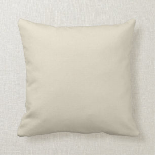 Coussin Crème neutre off blanc couleur solide 011W