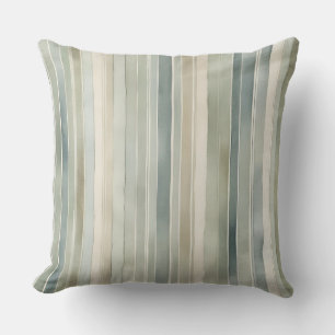 Coussin Crème turquoise bleue Sage vert Distressed