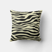 Coussin Crème Zebra Stripes Poster de animal (Verso)
