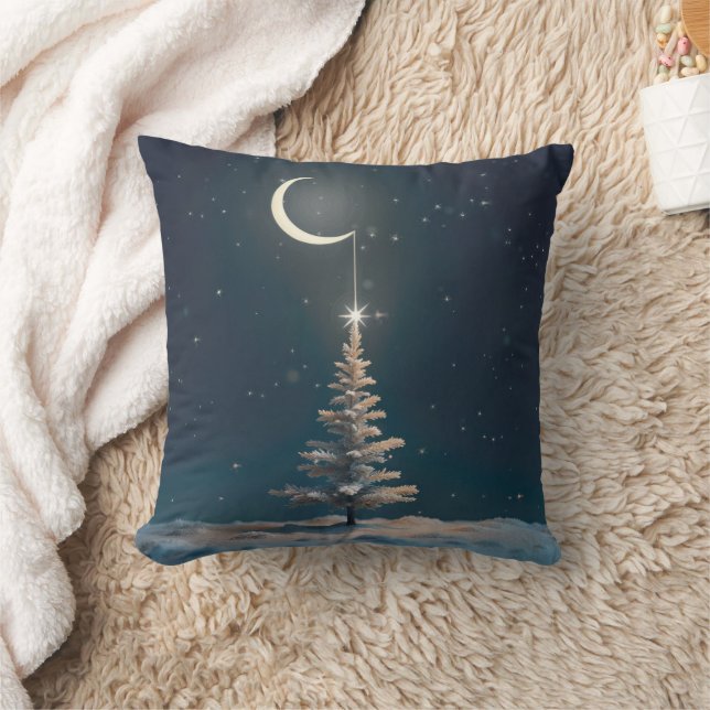 Coussin Crescent Moon avec l'étoile de Noël (Couverture)