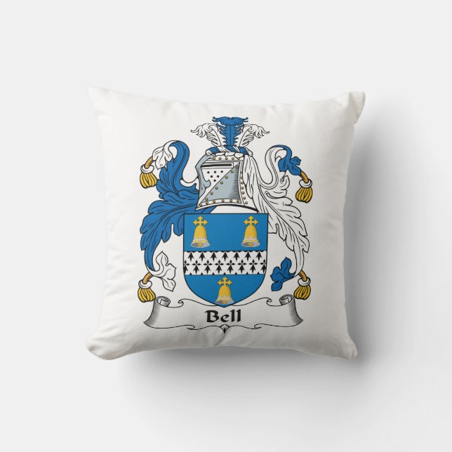 Coussin Crête de famille de Bell (Recto)