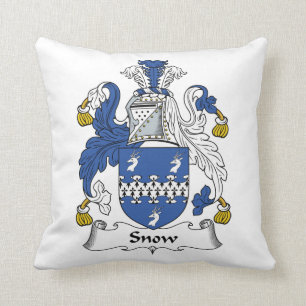Coussin Crête de famille de neige