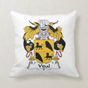 Coussin Crête de famille de Vidal