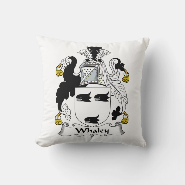 Coussin Crête de famille de Whaley (Recto)