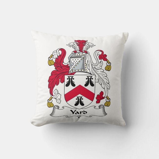 Coussin Crête de famille de yard (Recto)