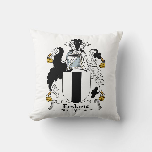 Coussin Crête de famille d'Erskine (Recto)