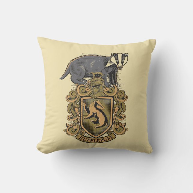 Coussin Crête de Harry Potter | Hufflepuff avec le (Recto)