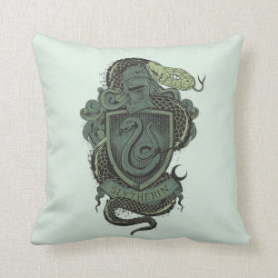Coussin Crête de Harry Potter   Slytherin
