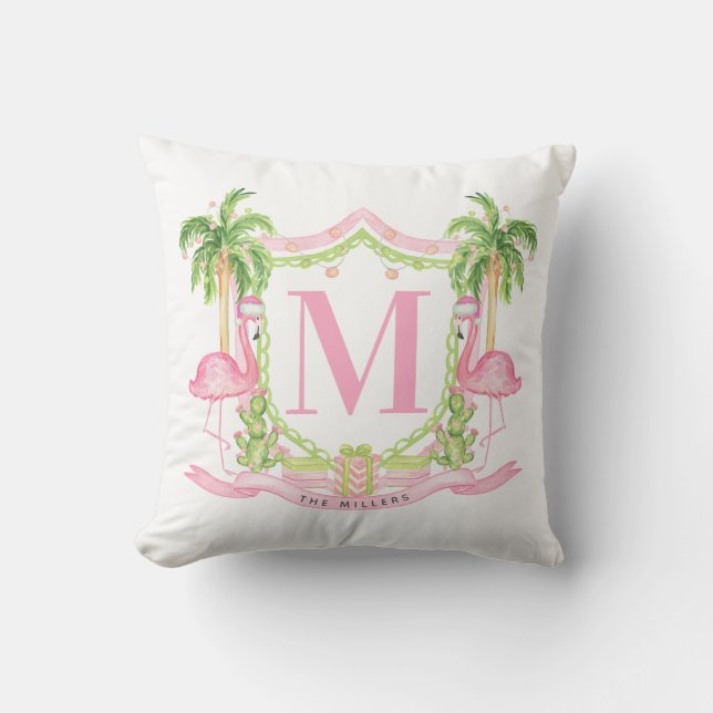 Coussin Crête de Noël Flamant Prépa (Recto)