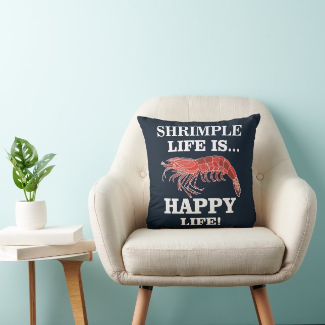 Coussin Crevette Poisson Crevette  (Chaise)