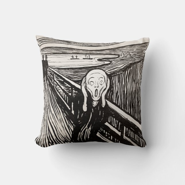Coussin Cri par Edward Munch (Recto)