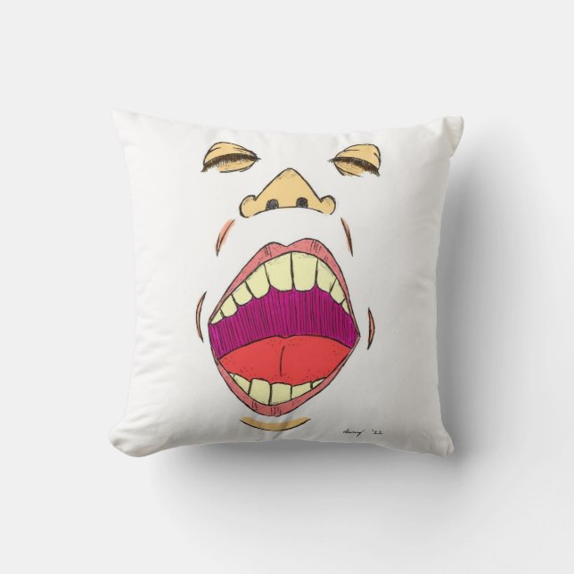 coussin "crier" (Recto)