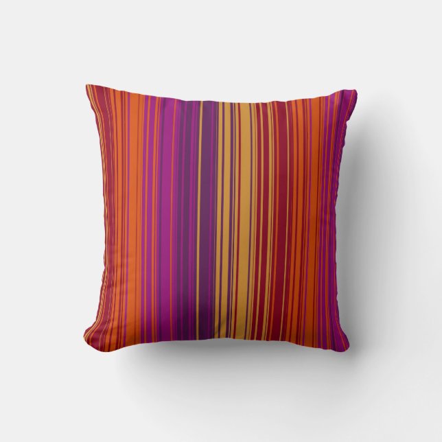 Coussin Crimson Stripe (Recto)