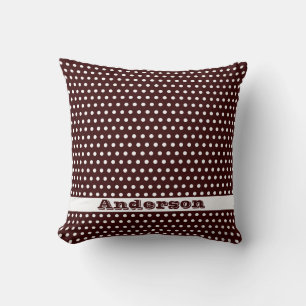 Coussin Crisp White Polkadot Motif