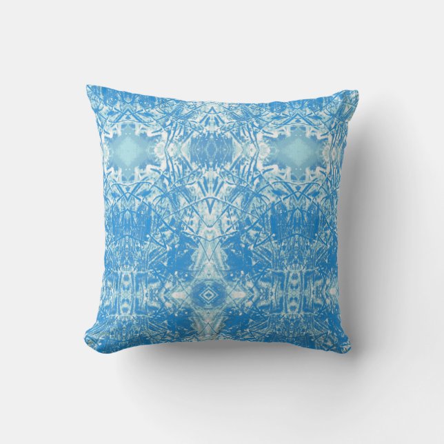 Coussin Cristaux Bleues Bleues (Recto)