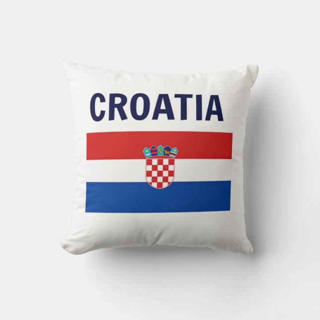 Coussin Croatie - Drapeau de Croatie (Recto)