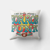 Coussin Crochet d'âme d'horreur Punk (Verso)