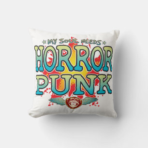Coussin Crochet d'âme d'horreur Punk