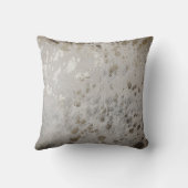Coussin Crochet d'argent Impression de pousses métalliques (Verso)