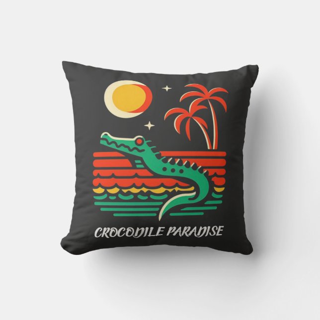 COUSSIN CROCODILE PARADISE (Recto)