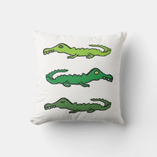 Coussin Crocodiles et Alligators