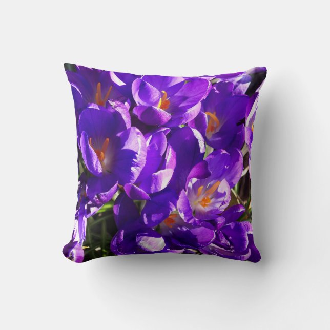 COUSSIN CROCUS DE PRINTEMPS (Recto)