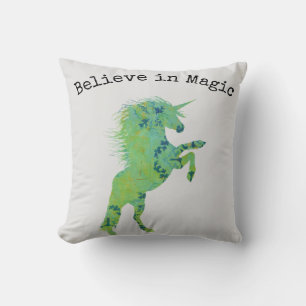 Coussin Croire en la licorne magique