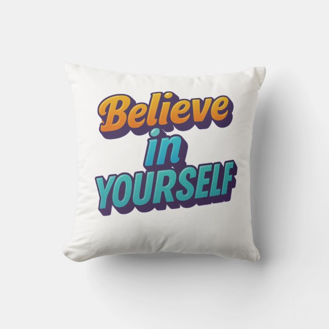 Coussin Crois en toi-même (Recto)