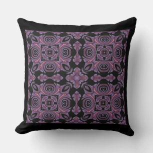 Coussin croisé pourpre