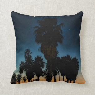 Coussin Croissant de lune et une étoile sur le coucher du
