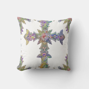 Coussin Croix aux couleurs de fierté
