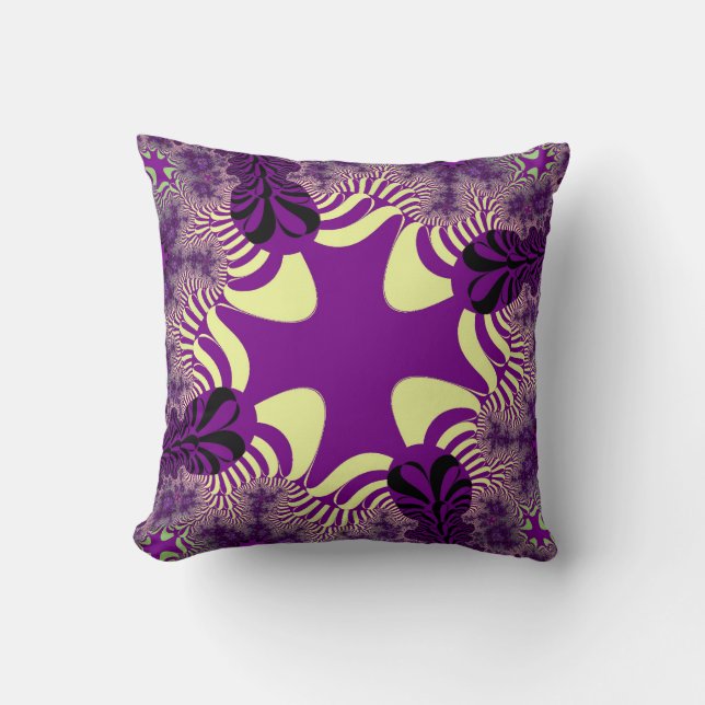 Coussin Croix blanche et violette (Recto)