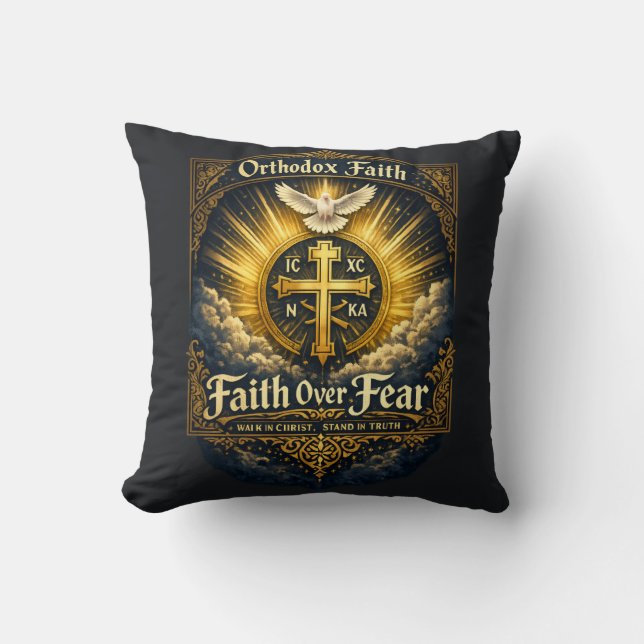 Coussin Croix de la foi orthodoxe (Recto)