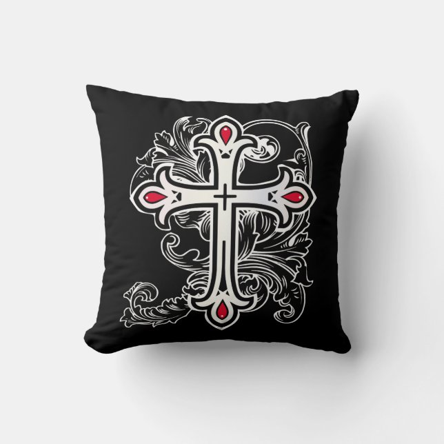 Coussin Croix gothique (Recto)