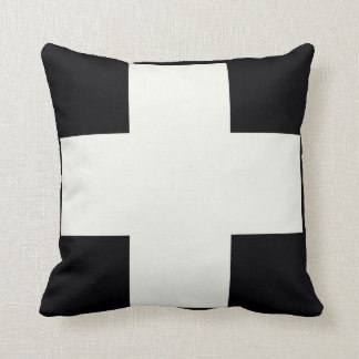 Coussin Croix noire et blanche